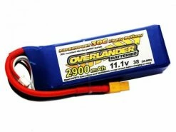 Overlander 2900mAh 3S 11.1v LiPo Battery 30C - XT60 Connector