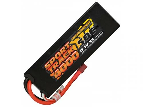 Overlander 4000mah Hard Case Low Profile 3S 11.1V 50C LiPo Pack - Deans 1 Overlander 4000mah Hard Case Low Profile 3S 11.1V 50C LiPo Pack - Deans