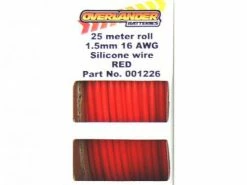 Overlander 25 Meter Roll 1.5mm 16AWG Silicone Wire Red