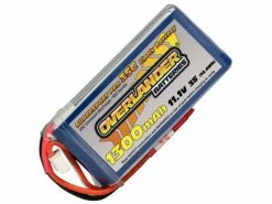 1300mAh 3S 11.1v 35C LiPo Battery - Overlander Supersport