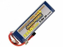 3350mAh 2S 7.4v 35C LiPo Battery - Overlander Supersport