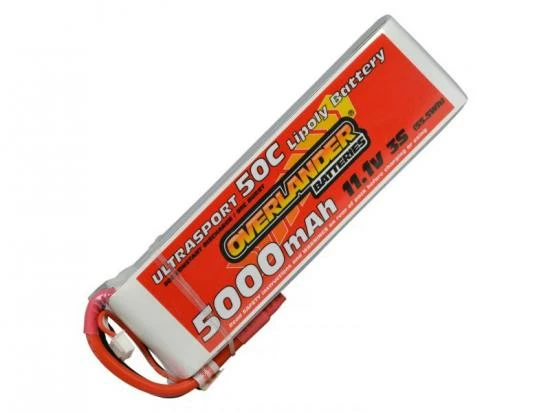 5000mAh 3S 11.1v 50C LiPo Battery - Overlander Ultrasport 1 5000mAh 3S 11.1v 50C LiPo Battery - Overlander Ultrasport