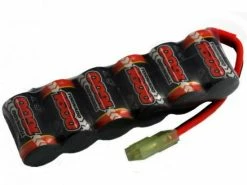 Overlander Nimh Battery Pack 2/3AF 1600mAh 7.2v Straight - Mini Tamiya