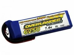 6250mAh 2S 7.4v 30C LiPo Battery - Overlander Supersport ** CLEARANCE **