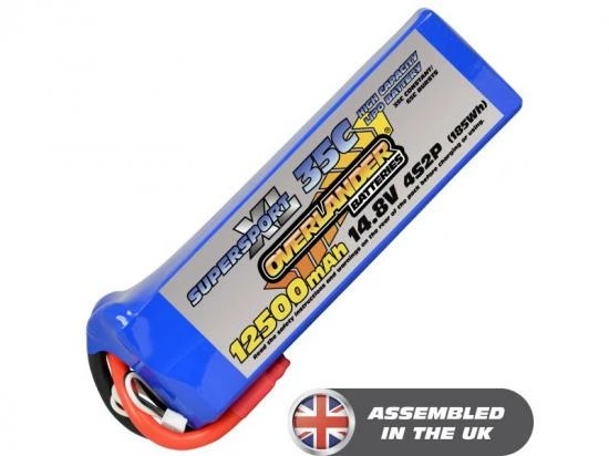 12500mAh 4S2P 14.8v 30C LiPo Battery - Overlander SupersportXL 1 12500mAh 4S2P 14.8v 30C LiPo Battery - Overlander SupersportXL