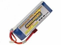 2900mAh 3S 11.1v 35C LiPo Battery - Deans Connector - Overlander Supersport