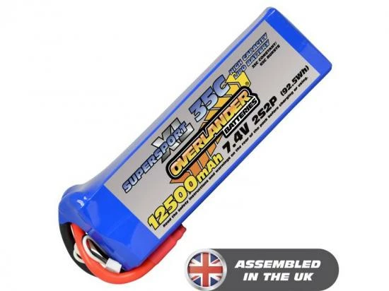 12500mAh 2S2P 7.4v 35C LiPo Battery - Overlander SupersportXL 1 12500mAh 2S2P 7.4v 35C LiPo Battery - Overlander SupersportXL