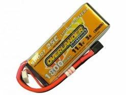 1800mAh 3S 11.1v 25C Lipo Battery - Overlander Sport - Deans