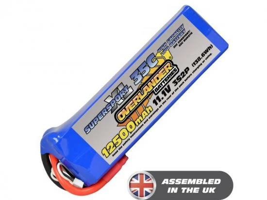 12500mAh 3S2P 11.1v 35C LiPo Battery - Overlander SupersportXL 1 12500mAh 3S2P 11.1v 35C LiPo Battery - Overlander SupersportXL