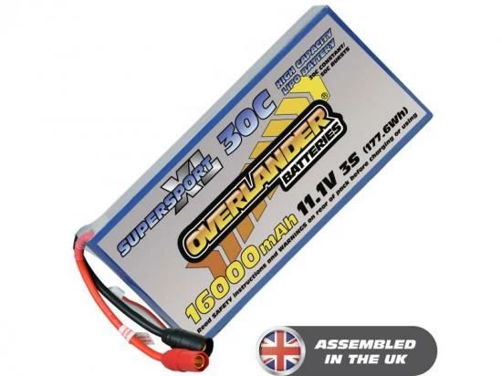 16000mAh 3S 11.1V 30C LiPo Battery - Overlander SupersportXL 1 16000mAh 3S 11.1V 30C LiPo Battery - Overlander SupersportXL