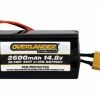 Overlander 2600mAh 4S 14.8v Li-Ion Battery With PCB Square