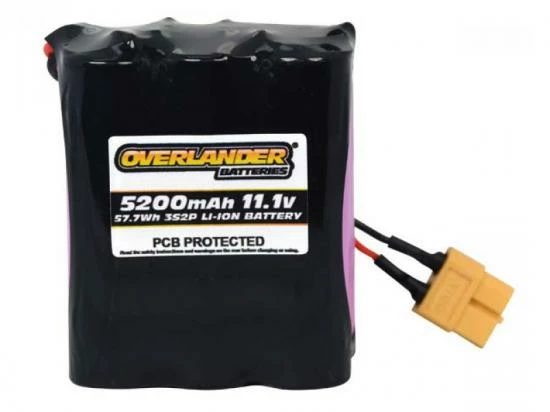 Overlander 5200mAh 3S2P 11.1v Li-Ion Battery With PCB Config 16 1 Overlander 5200mAh 3S2P 11.1v Li-Ion Battery With PCB Config 16