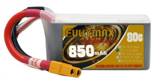 Overlander Fullymax 850mAh 11.1V 3S 80C FPV LiPo Battery 1 Overlander Fullymax 850mAh 11.1V 3S 80C FPV LiPo Battery