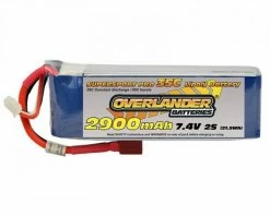 Overlander 2900mAh 7.4V 2S 35C Supersport Pro LiPo Battery