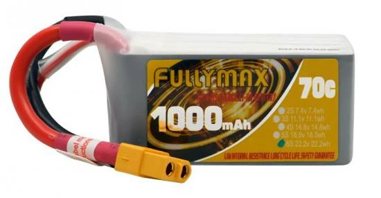 Overlander Fullymax 1000mAh 22.2V 6S 70C FPV LiPo Battery 1 Overlander Fullymax 1000mAh 22.2V 6S 70C FPV LiPo Battery