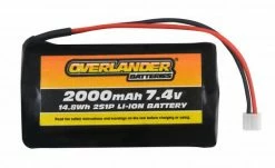 Overlander 2000mAh 7.4V 2S Config 2 Li-Ion Battery